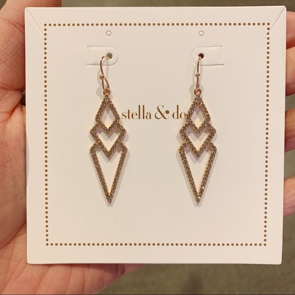 Stella & Dot Jewelry - Stella and Dot pave spear earrings